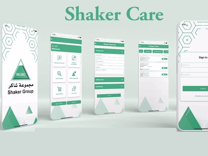 Shaker Care - Mobile App