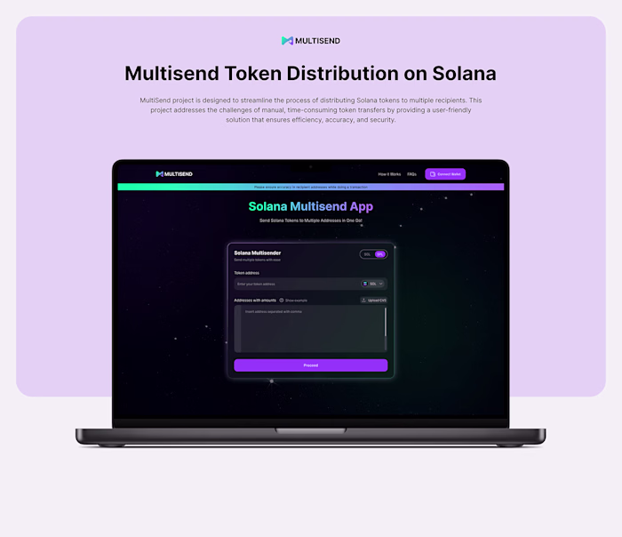Solana Token Multisender  (Behance)