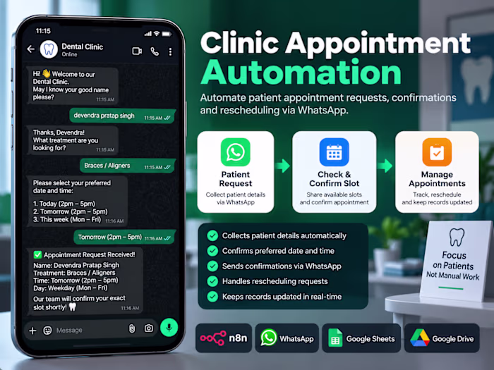 Clinic Appointment Automation : a