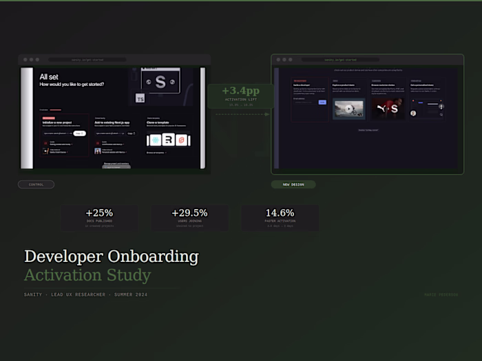 Developer Onboarding Activation Study