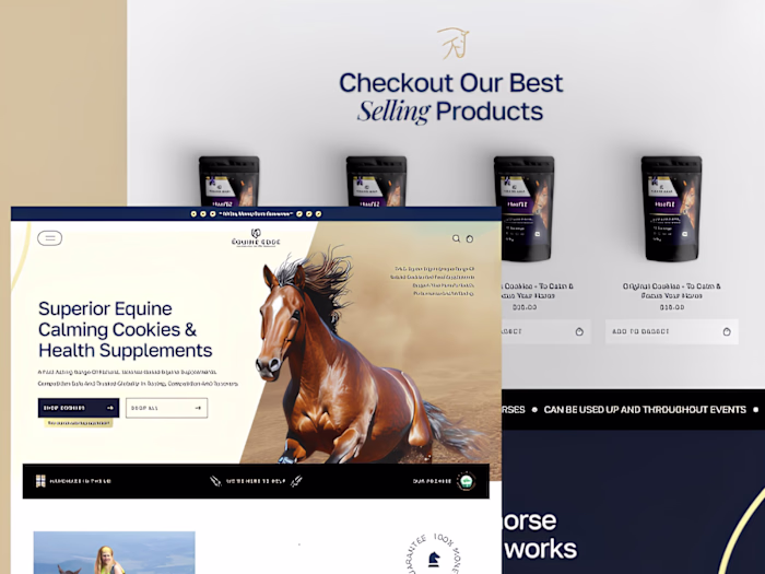 Landing page for Horse Supplements
A