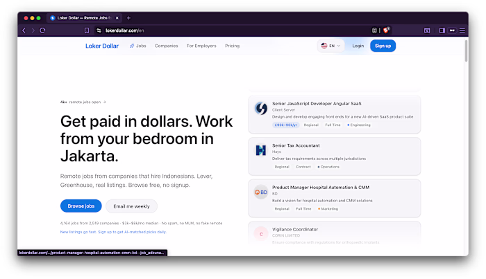 LokerDollar.com