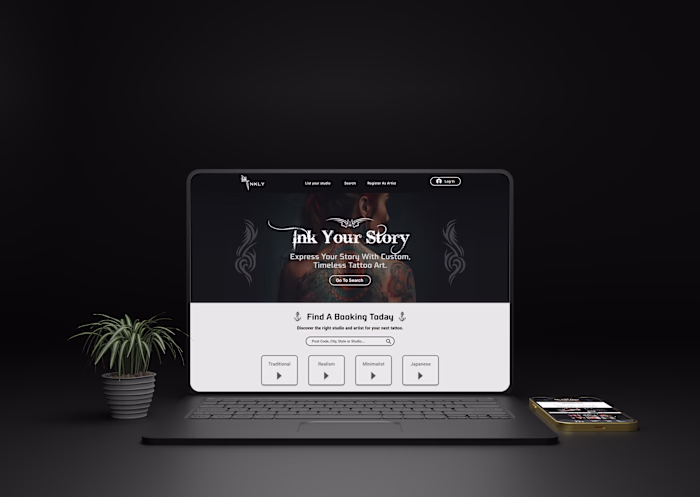 Inkly Australia Tattoo Platform Development