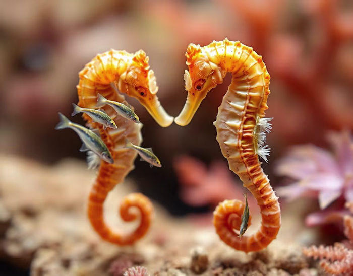 Whispers of the Ocean: A Seahorse Encounter