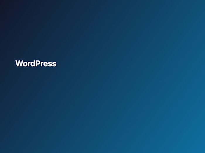 WordPress site focused on function and UX