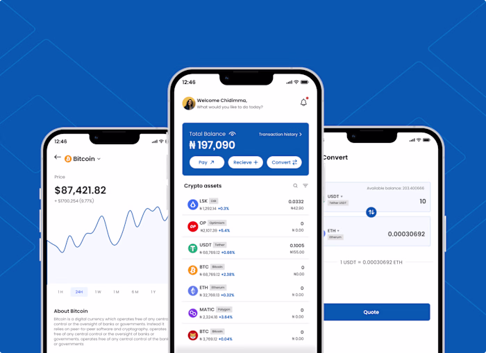 Crypto spending app