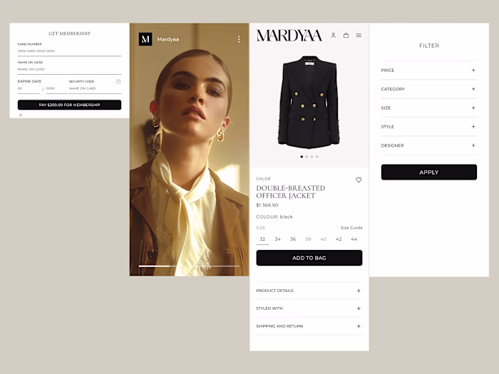 Shopify Ecommerce UI Exploration