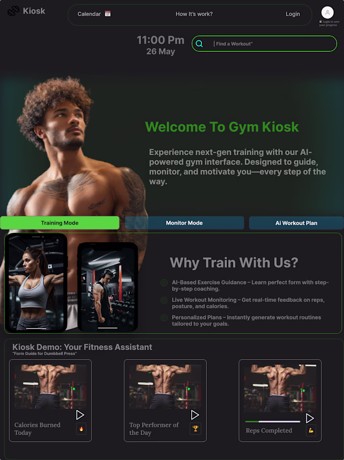 AI Gym Assistant UI Development