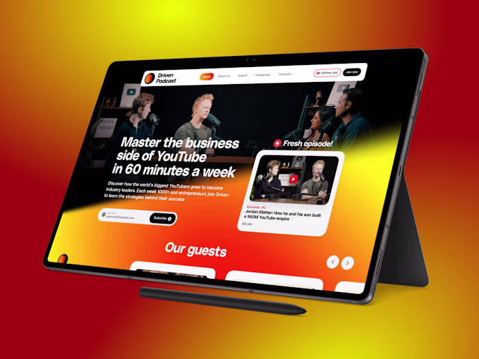 I built the official website for The Driven Podcast — first ...