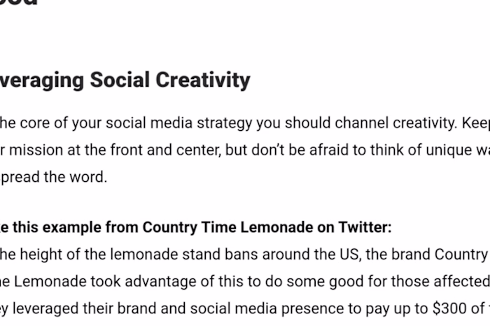 Non-Profit Social Media