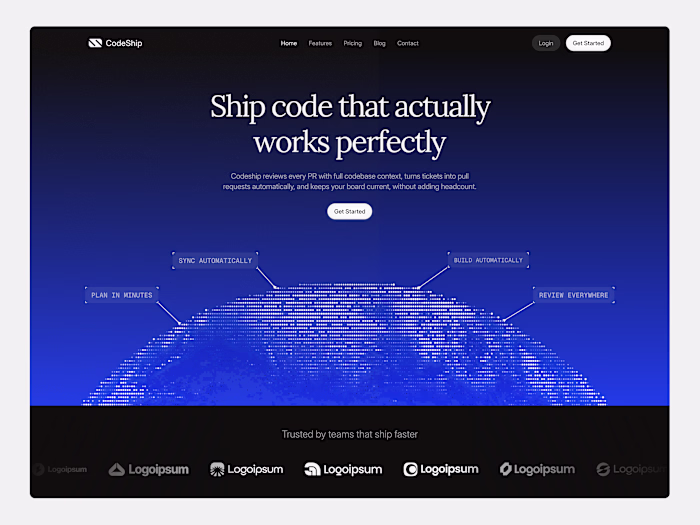 CodeShip - Hero Section