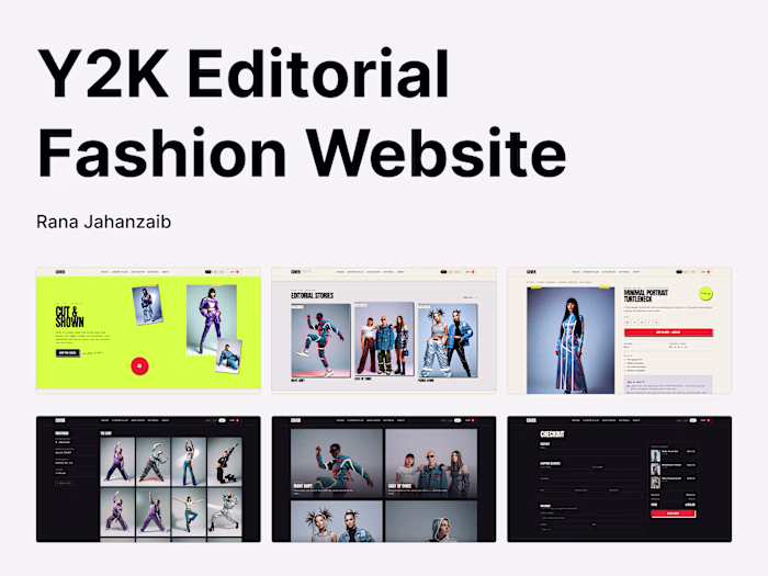 COVER: Y2K Editorial Fashion Website

Fashion