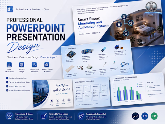 Multilingual Professional PowerPoint Presentation Design