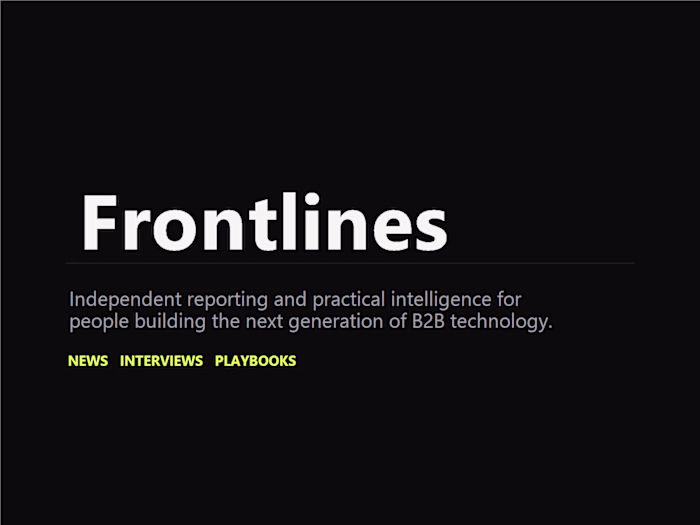 Frontlines — Self-Initiated Framer Demo