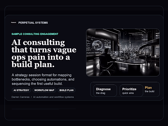 Sample build: AI consulting engagement.