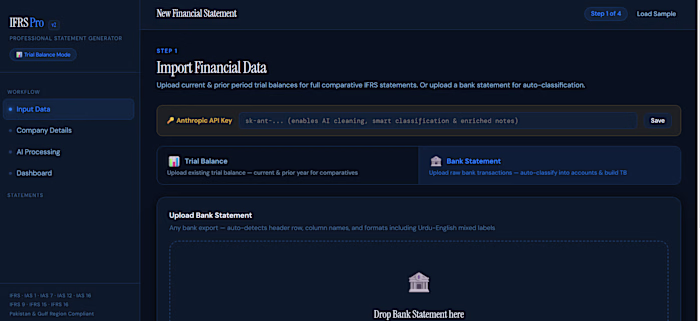 A professional AI-powered financial statement
