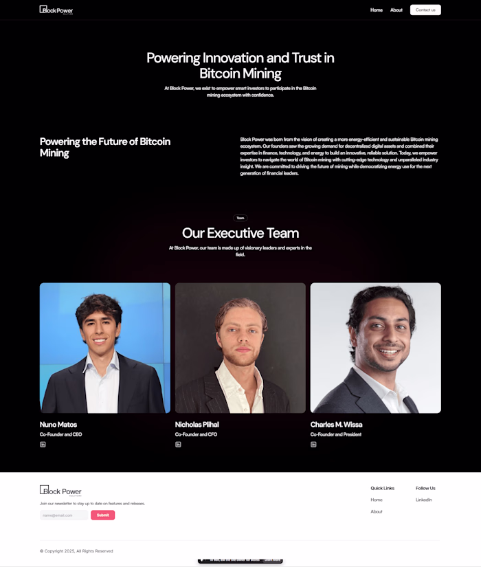 Website Design and Development for Block Power Solution