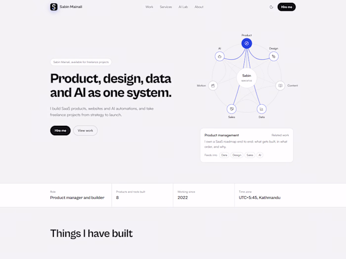 Astro portfolio website: 100 for accessibility and SEO on mobile