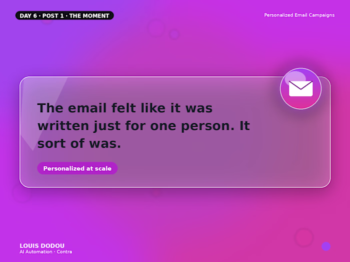 The email felt like it