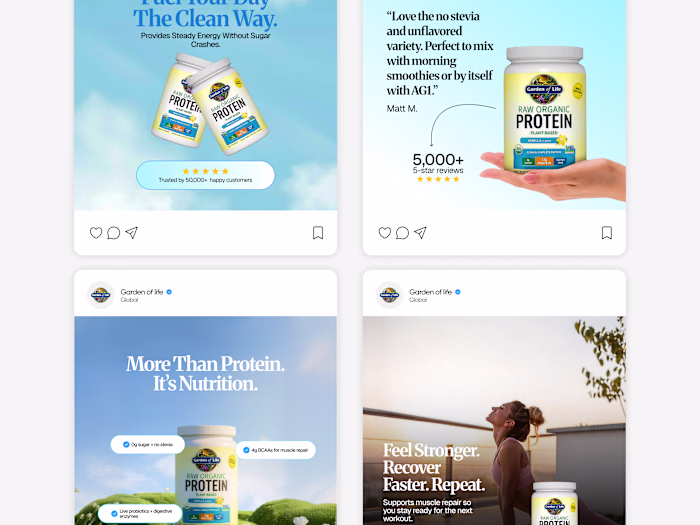 Ad creative for DTC brand