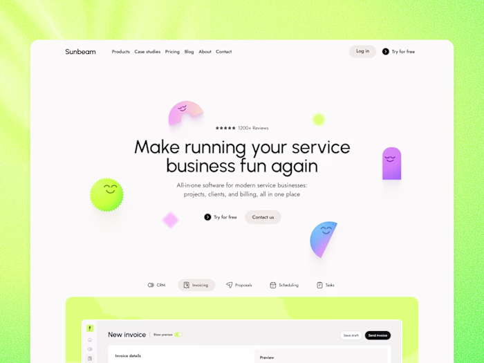 Sunbeam: Designing a Believable SaaS Product Website