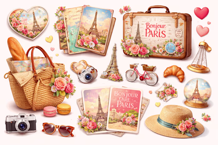 (moodboard) object image for Paris