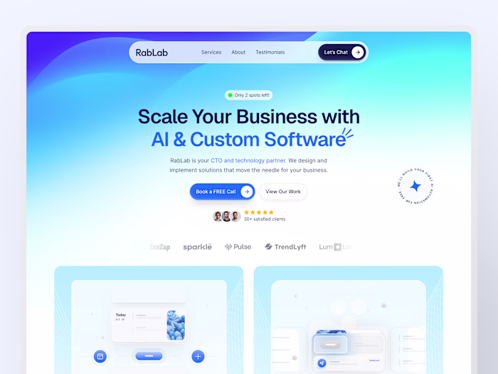 Landing page redesign + development