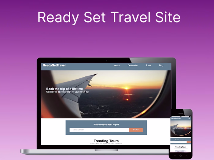 Ready Set Travel Website 