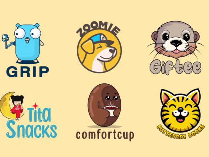 modern logo design with copyrights
