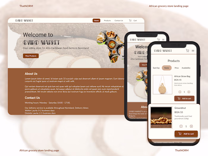 Responsive Commerce Website