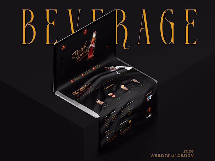 Beverage Company Landing Page UI Design 