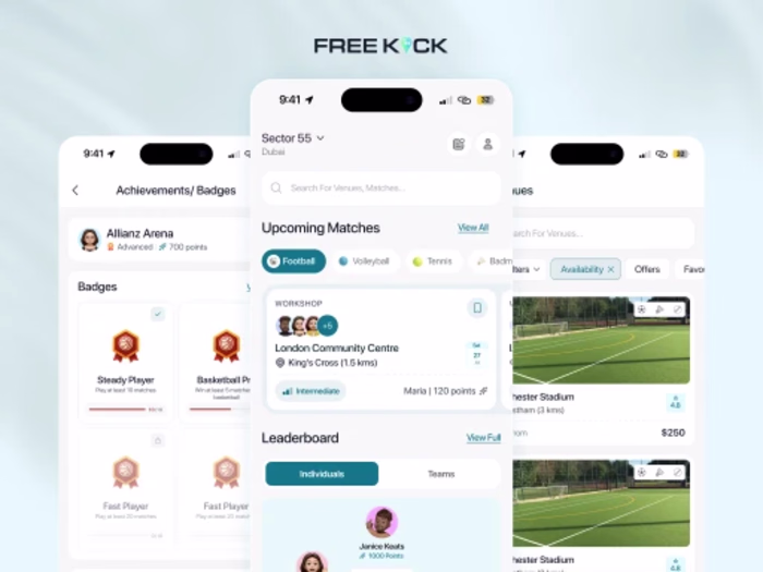 Freekick - A Sports Venue Booking App