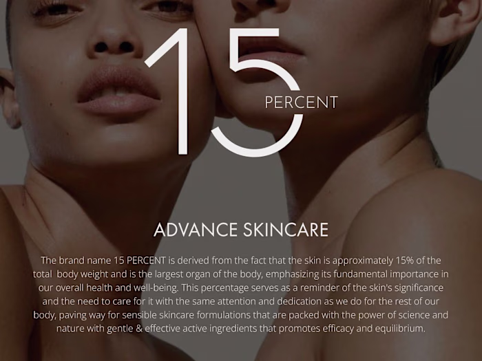 15 PERCENT SKIN BRAND STRATEGY 