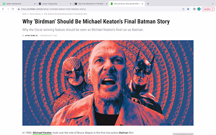 An article detailing why Birdman