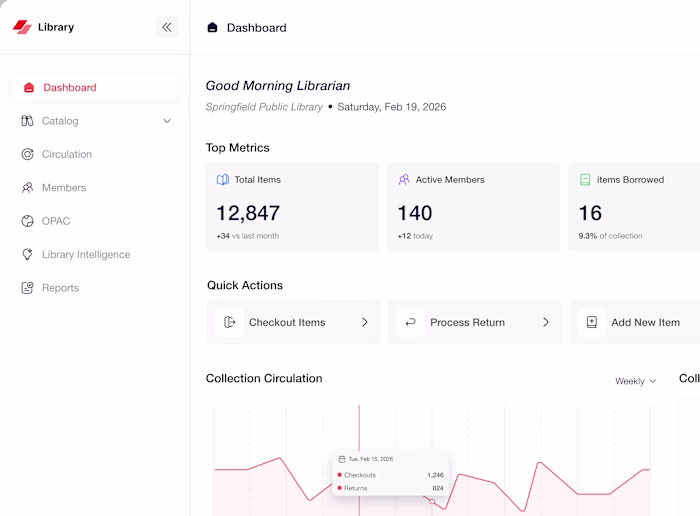 Library Dashboard