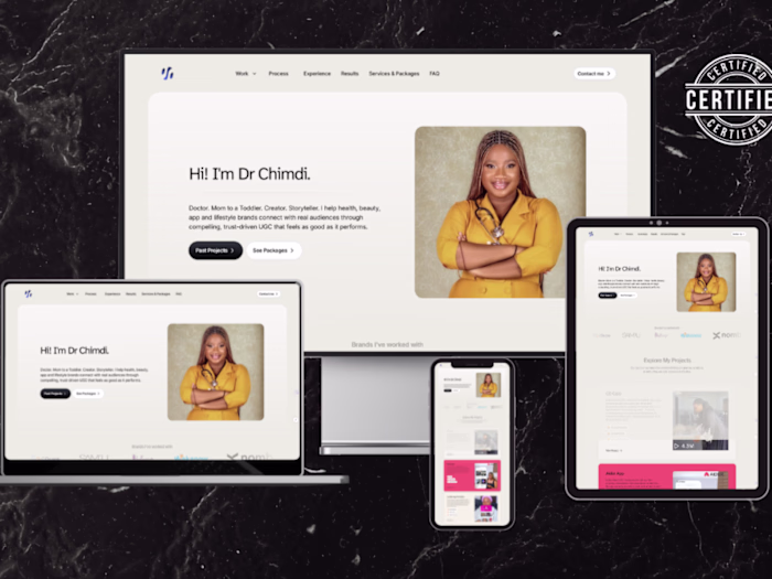UGC Portfolio Website for Dr. Chimdi