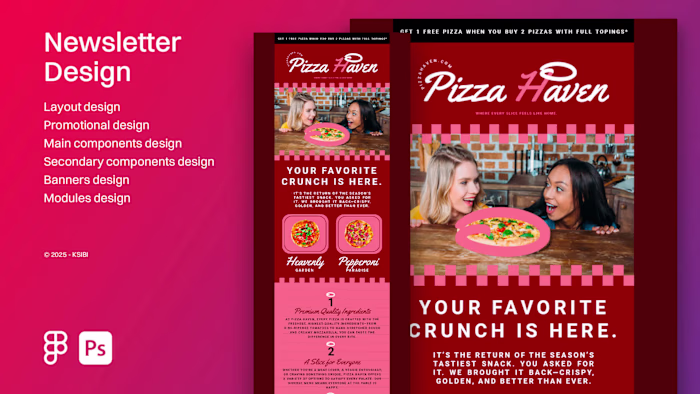 Pizza Haven | Newsletter Design