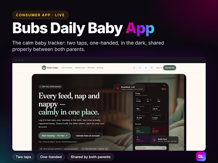 Bubs Daily Baby App