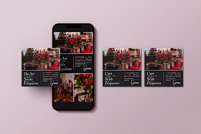 Luxury Social Media Post Design for an Event Designer