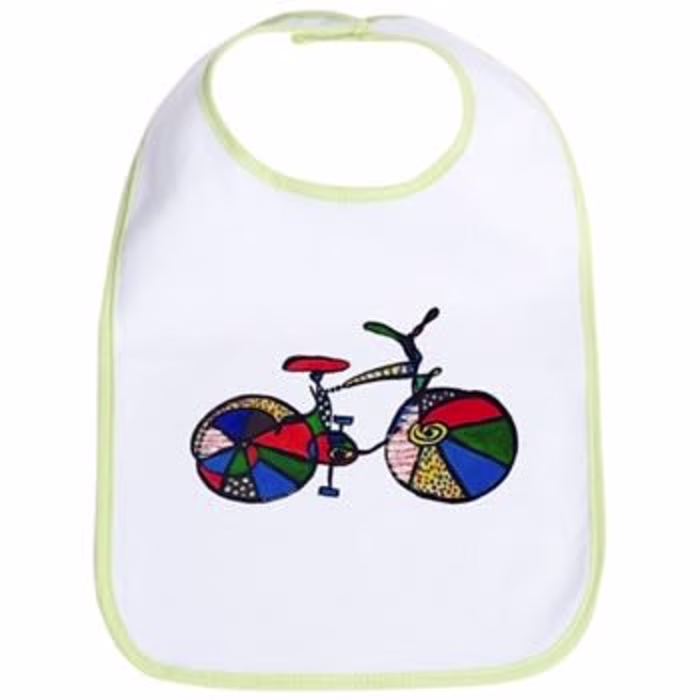 More Artsy Bike Merch! (Baby bib, water bottle, lunch bag) 