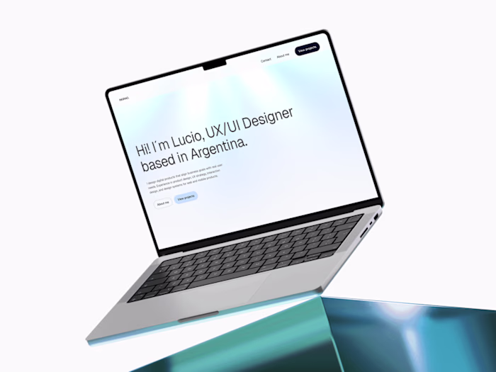 Lucio Ingrao - Portfolio Framer Website Design and Development