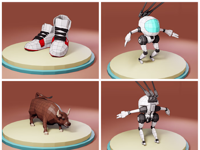 3D Model Showcase - 'Low Poly Assets'