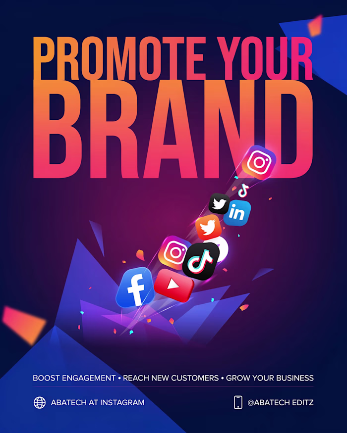 A bold social media promotional