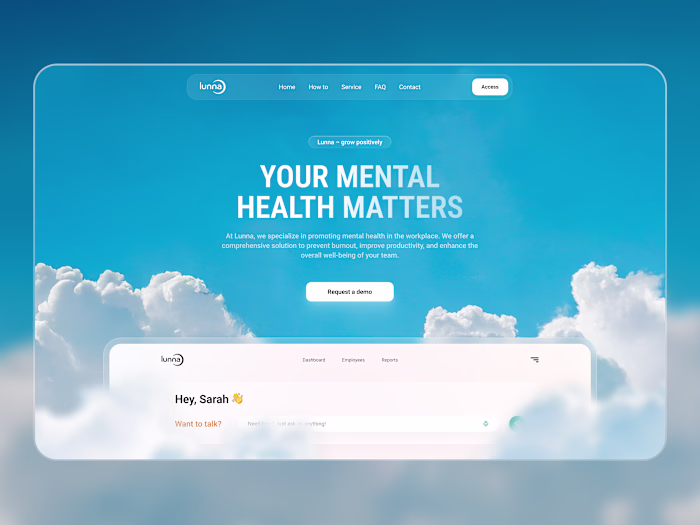Health Tech Landing Page | UI Design