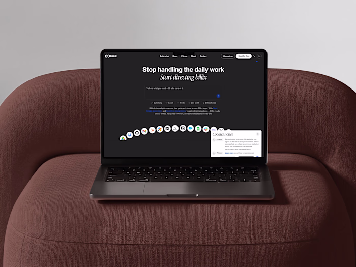 Billix: Brand and Website for an AI Workspace Raising Funding