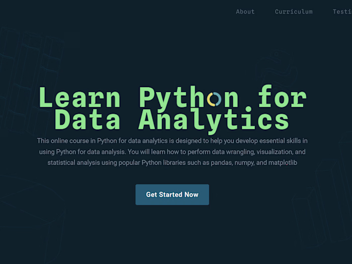 Python for Data Analytics Online Course