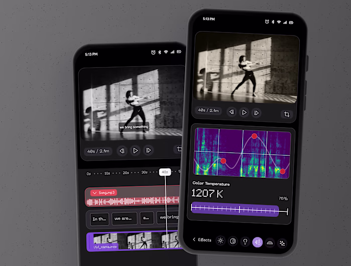 Video editor UI