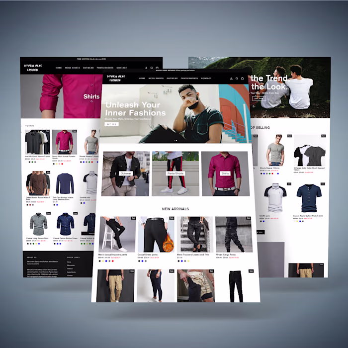 Shopify Clothing Store | Ecommerce website design