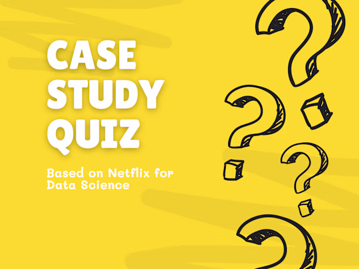 How Netflix Uses Data Science: A Case Study Quiz