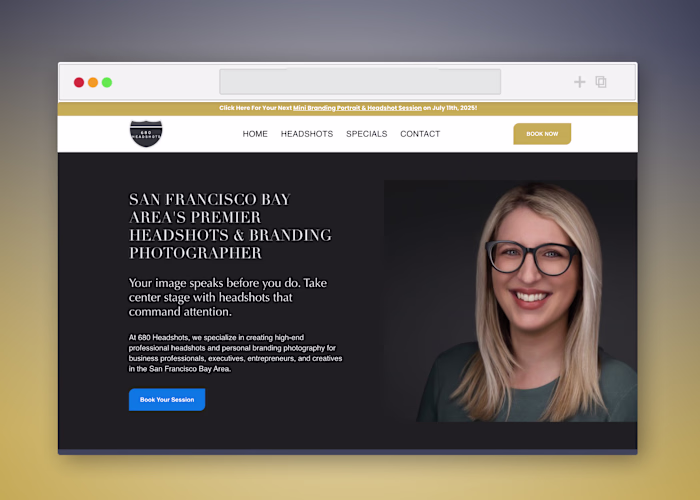 Website Design and Development for 680 Headshots